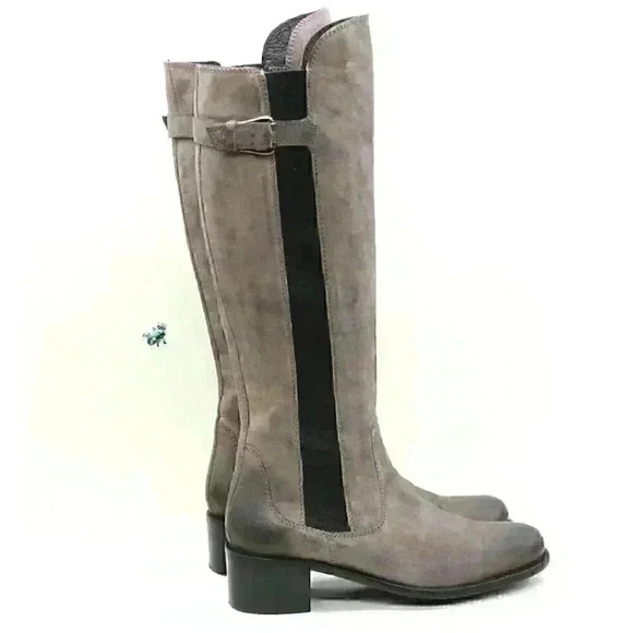 Donald Pliner Muriel Women's Brown Distressed Leather Knee High Boots Size US 10 - Picture 7 of 11